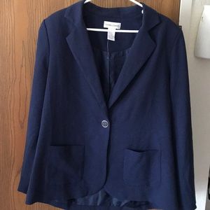 NEW Drapers&Damons Navy Look of Linen  Long Blazer